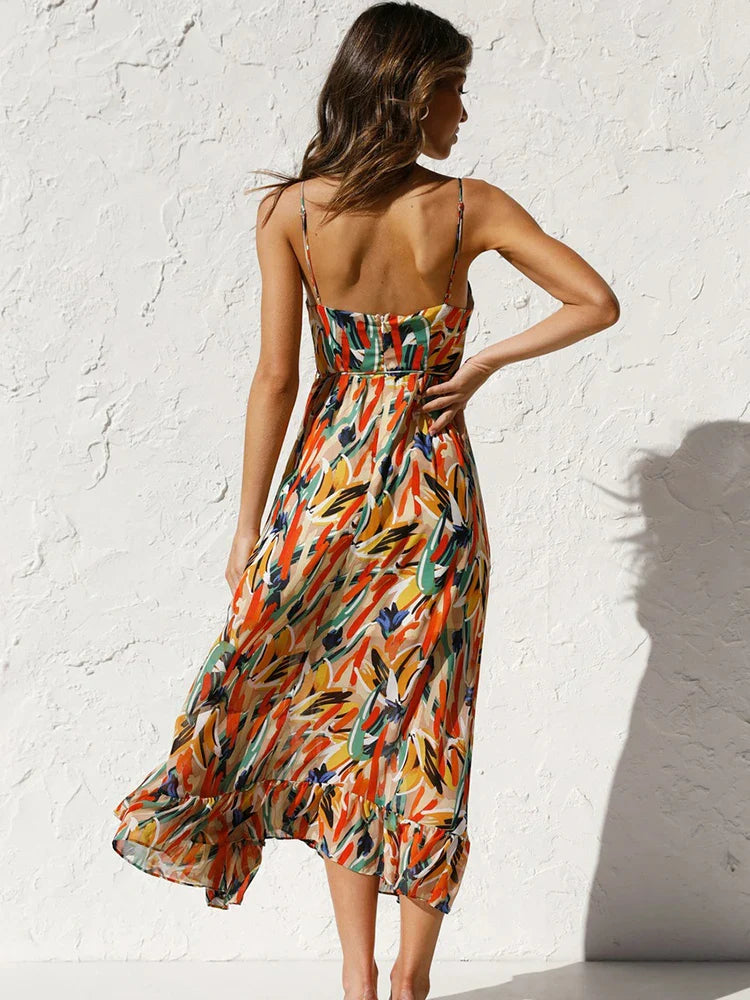 Gabrielle | Femme Robe Longue Femme Imprimé Floral Chic 5