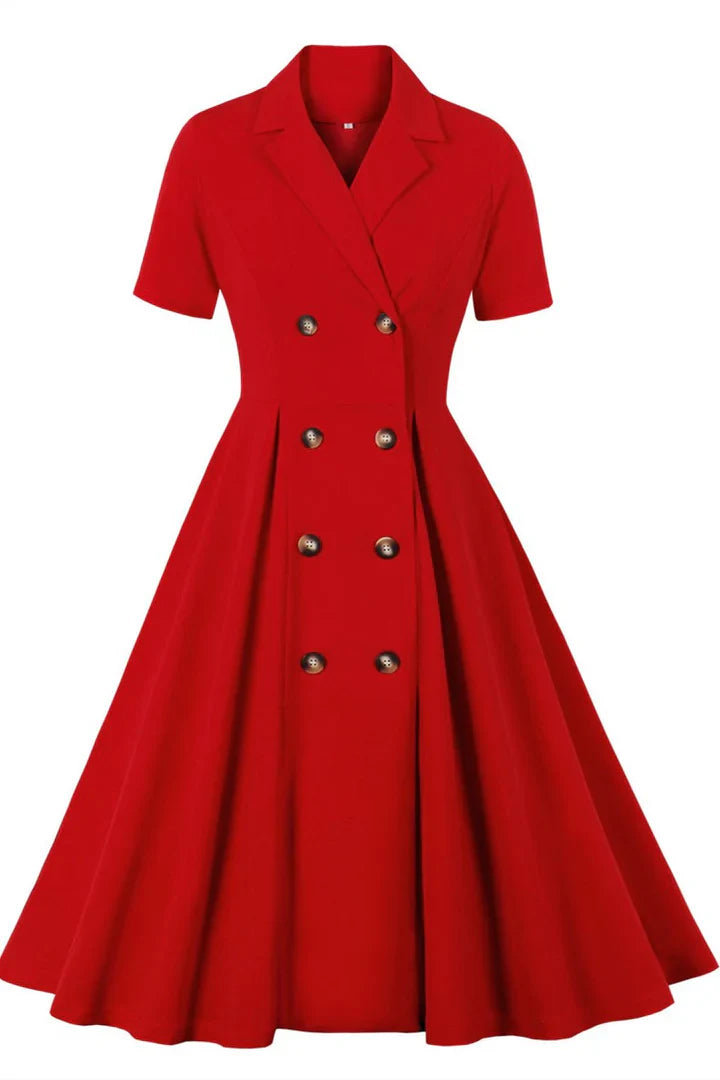 Gabrielle | Femme Robe Midi Élégante à Manches Bouffantes Imprimé Floral 1