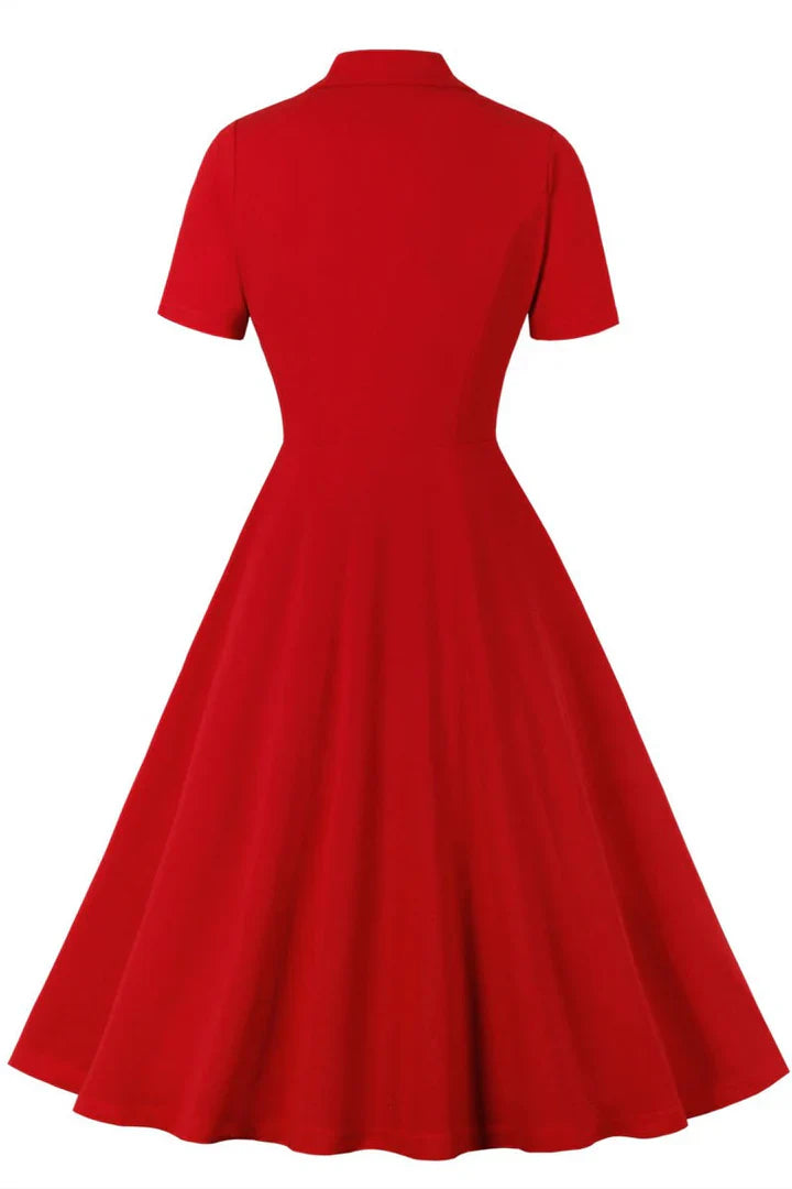 Gabrielle | Femme Robe Midi Élégante à Manches Bouffantes Imprimé Floral 3