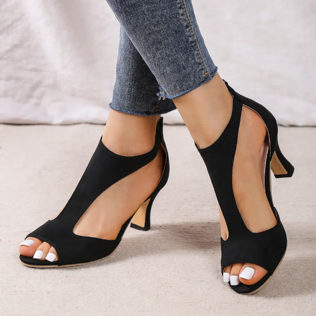 Margaux | Femme Sandales à Talons Hauts Chic avec Lanières Réglables 0