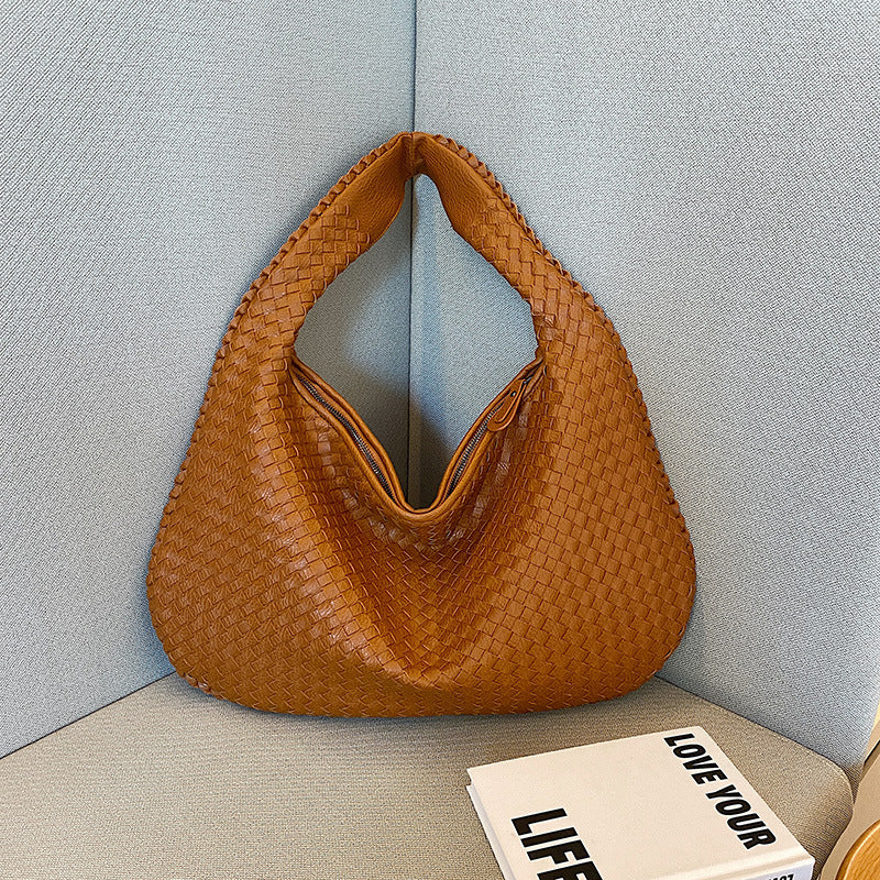 Variant image for Gabrielle | Femme Sac Bandoulière Tissé Pratique avec Poches Intérieures-6