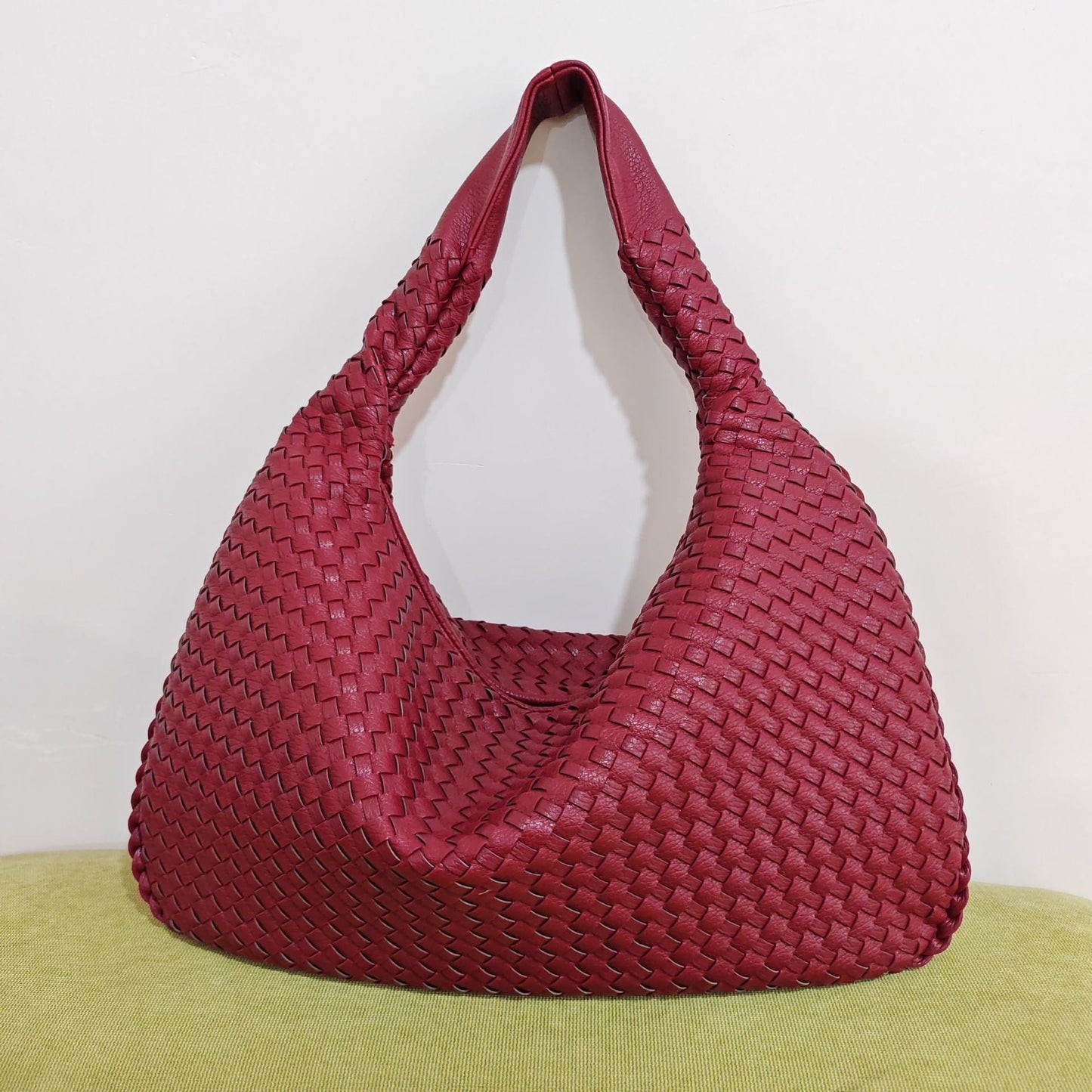 Variant image for Gabrielle | Femme Sac Bandoulière Tissé Pratique avec Poches Intérieures-2