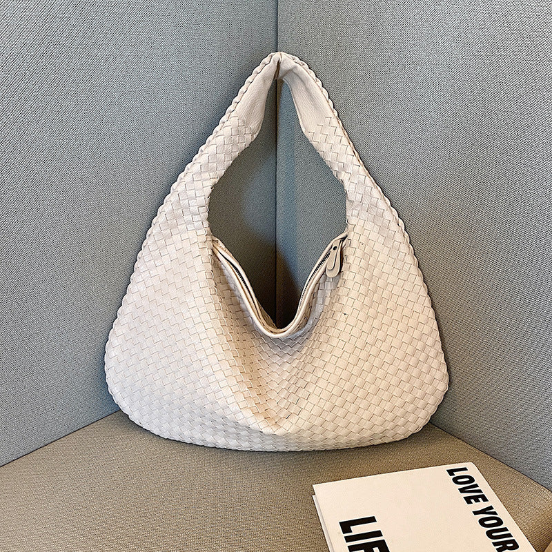 Variant image for Gabrielle | Femme Sac Bandoulière Tissé Pratique avec Poches Intérieures-5