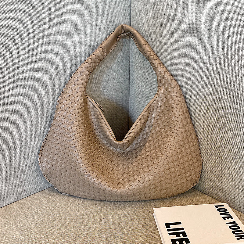 Gabrielle | Femme Sac Bandoulière Tissé Pratique avec Poches Intérieures 6