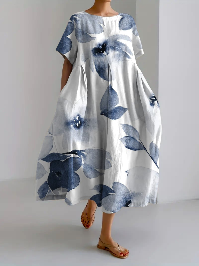 Variant image for Zoé | Femme Robe Midi Imprimé Floral Chic-49