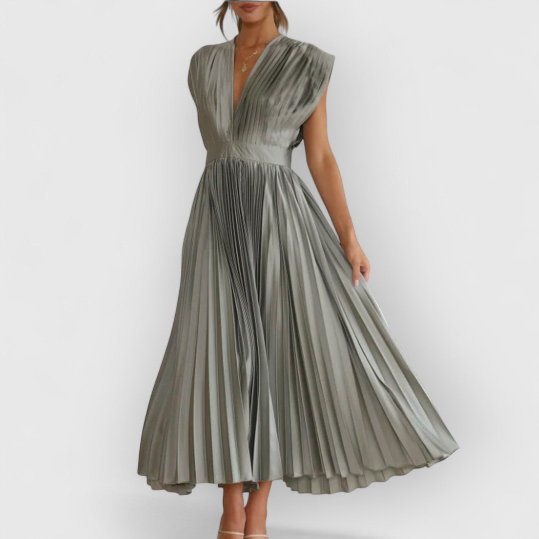 Variant image for Victor | Femme Robe Longue Été Noire en Tissu Doux et Flottant-25