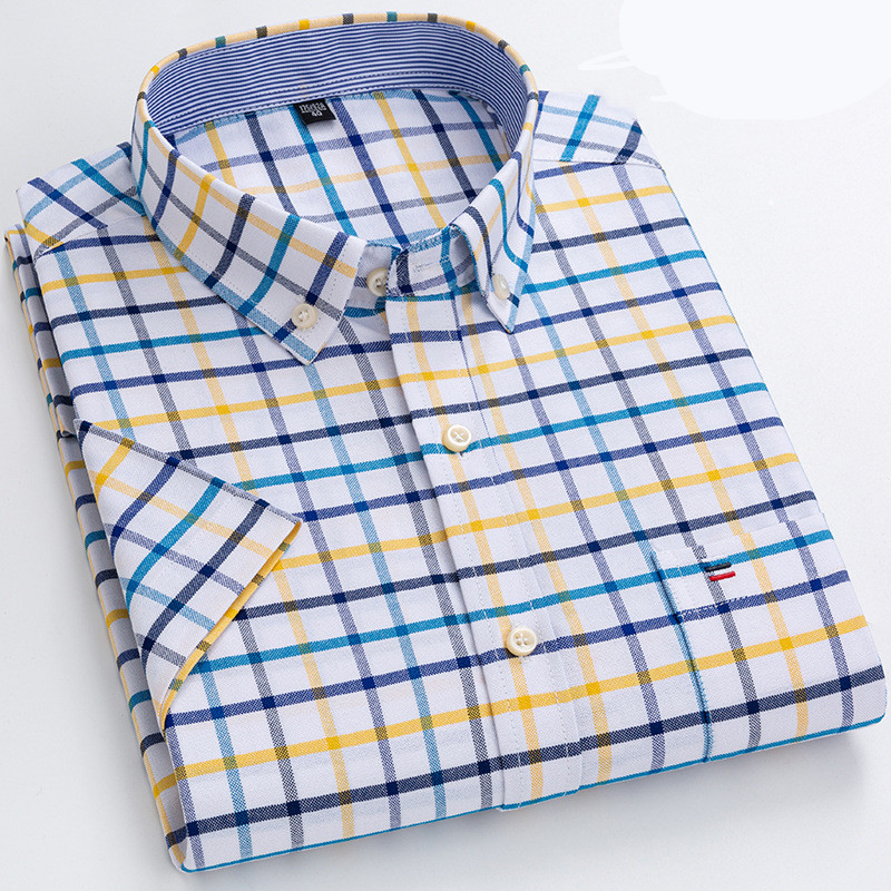 Variant image for Maxime | Homme Chemise à Carreaux Élégante en Coton avec Col Pointu-37
