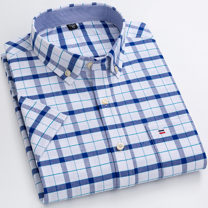 Variant image for Maxime | Homme Chemise à Carreaux Élégante en Coton avec Col Pointu-46