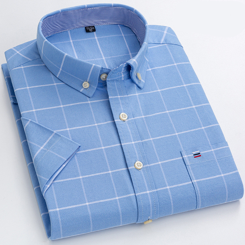 Variant image for Maxime | Homme Chemise à Carreaux Élégante en Coton avec Col Pointu-55