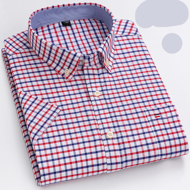 Maxime | Homme Chemise à Carreaux Élégante en Coton avec Col Pointu-6