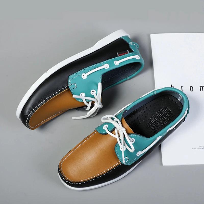 Quentin | Homme Chaussures Bateau Cuir Souple Antidérapantes 3