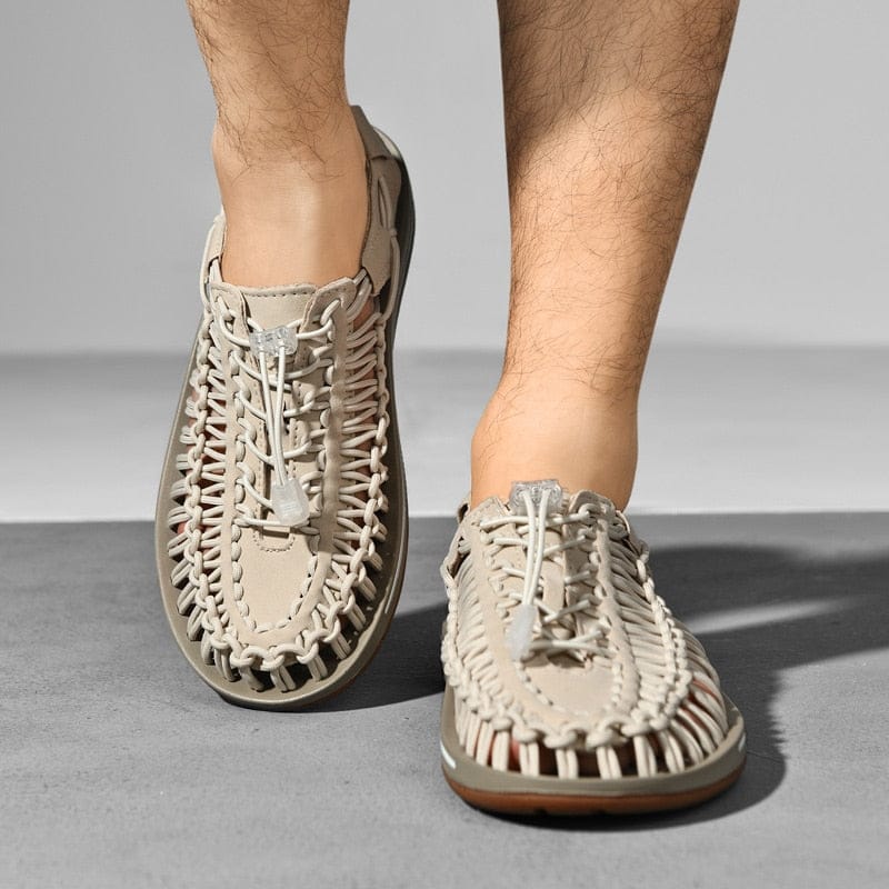Jules | Homme Sandales Confortables à Lanières Réglables en Cuir-3