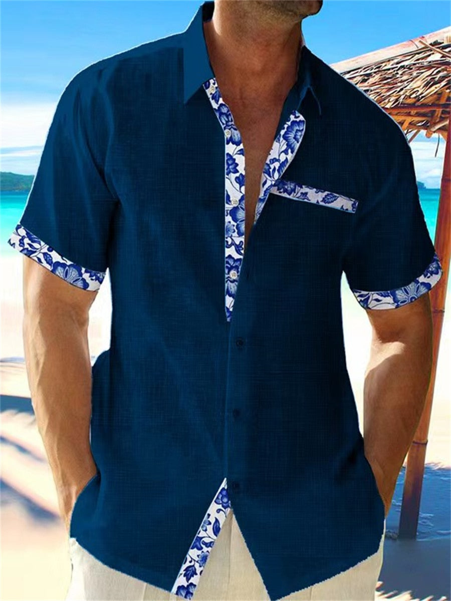 Variant image for Maxime | Homme Chemise en Lin Aérée Coupe Décontractée-2