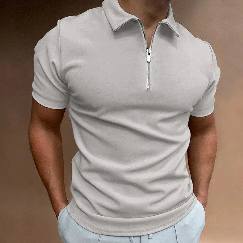 Jules | Homme Polo Zippé Coupe Ajustée Manches Courtes-6