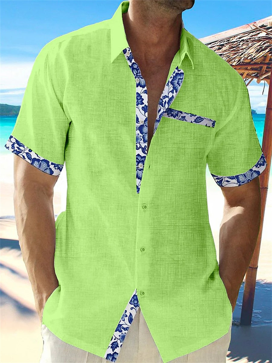 Variant image for Maxime | Homme Chemise en Lin Aérée Coupe Décontractée-7