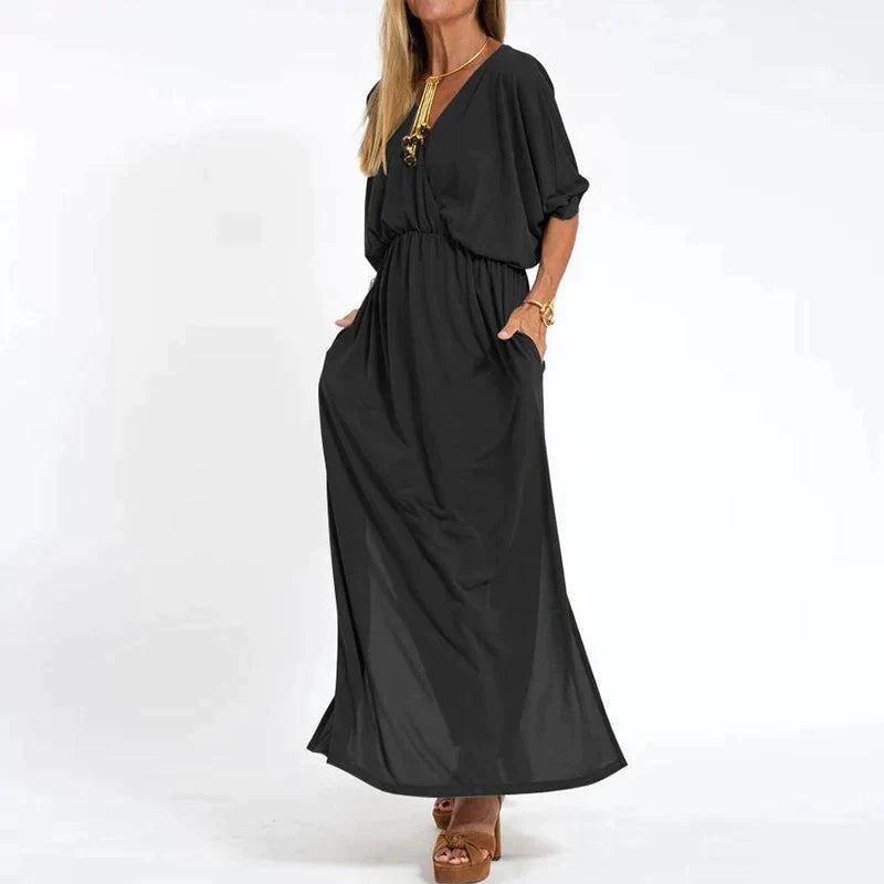 Variant image for Camille | Femme Robe Longue Bohème Fleurie avec Ceinture Définissante-31