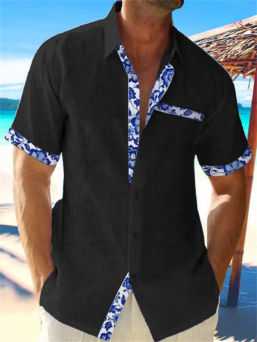 Maxime | Homme Chemise en Lin Aérée Coupe Décontractée-3