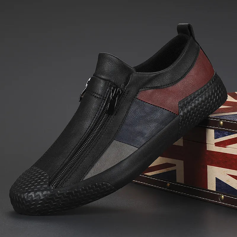 Hugo | Homme Sneakers Design Géométrique avec Fermeture Éclair-3