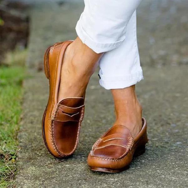 Variant image for Camille | Femme Mules à Talon Compensées en Cuir Souple et Rembourrées-1