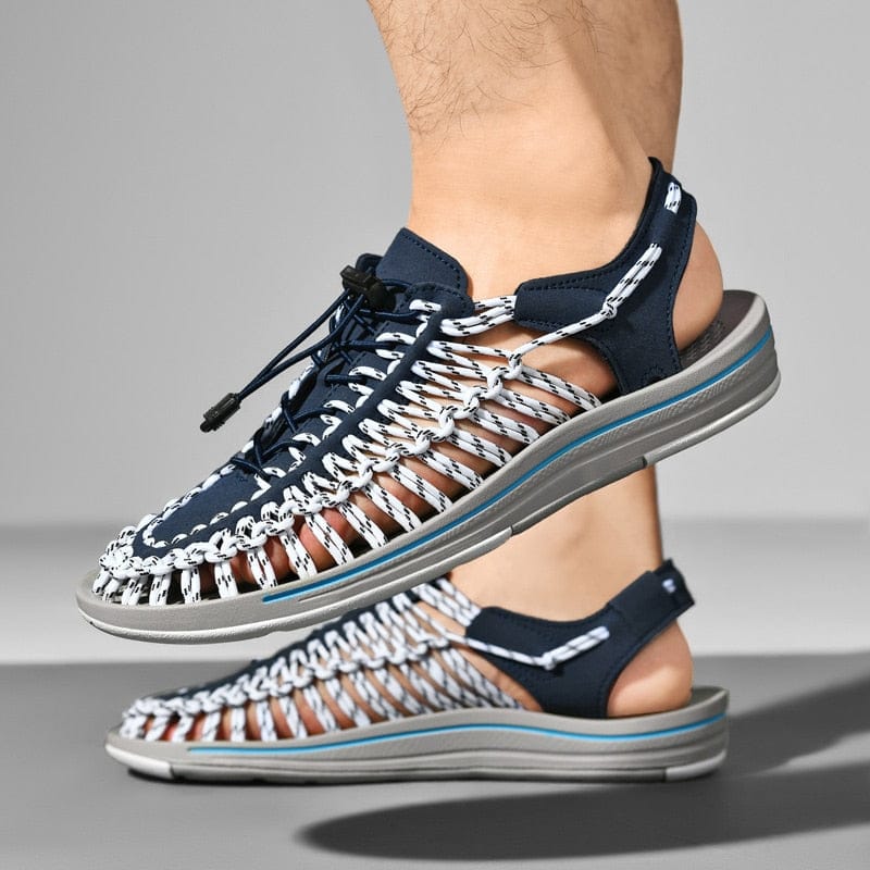Jules | Homme Sandales Confortables à Lanières Réglables en Cuir-4