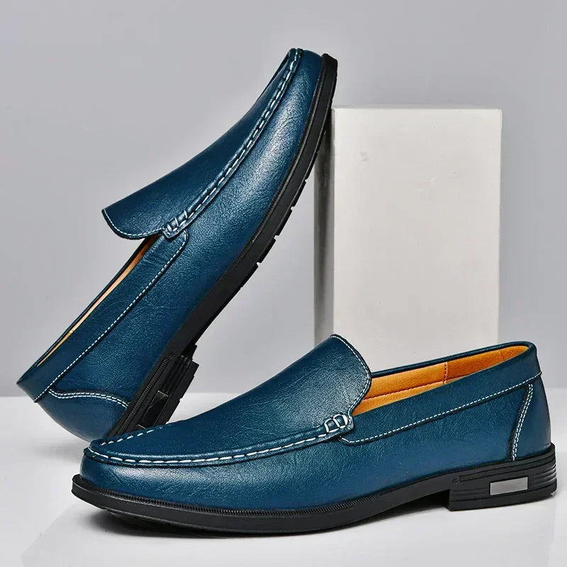 Jules | Homme Mocassins en Cuir Souple avec Détails Raffinés-3