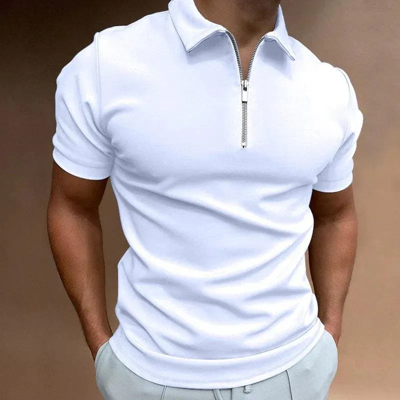Variant image for Jules | Homme Polo Zippé Coupe Ajustée Manches Courtes-6