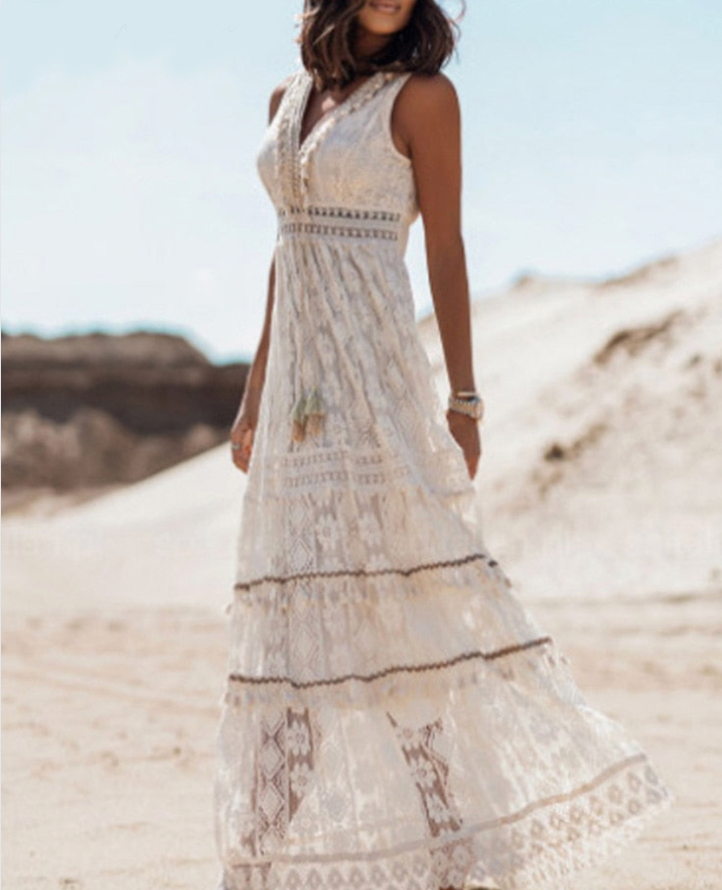Gabrielle | Femme Robe Longue Imprimé Floral Élégante 2