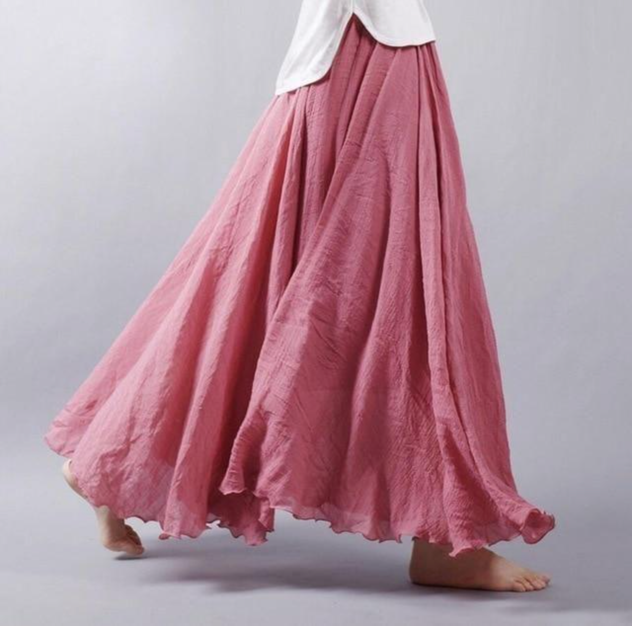 Variant image for Gabrielle | Femme Jupe Longue Imprimé Floral Élégant-16