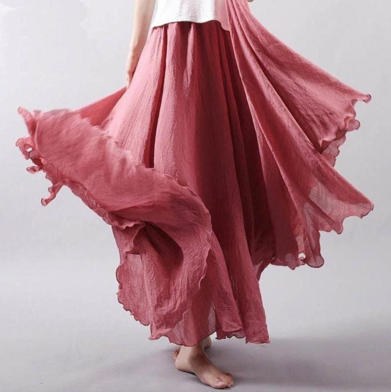Gabrielle | Femme Jupe Longue Imprimé Floral Élégant 4
