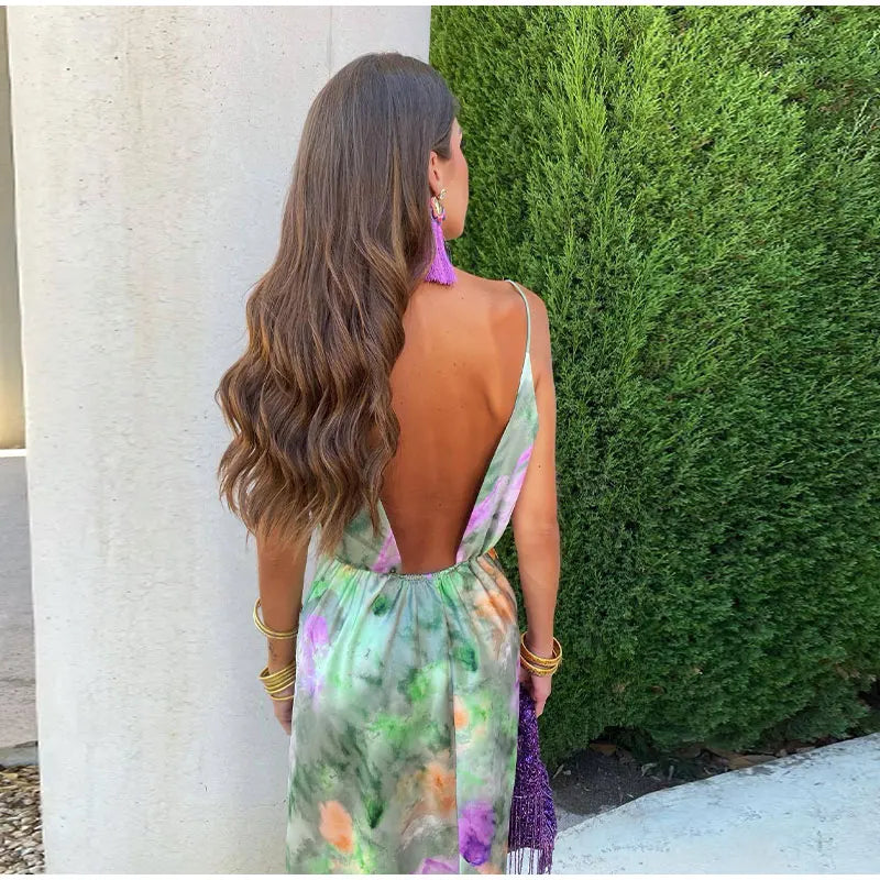 Gabrielle | Femme Robe Longue de Soirée Imprimé Batik avec Écharpe Amovible 4