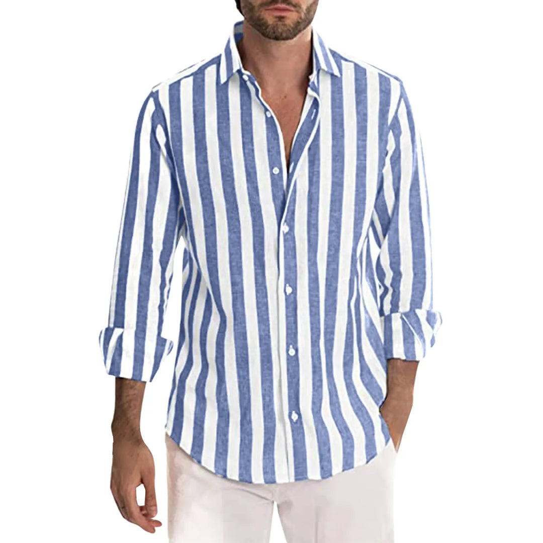 Jules | Homme Chemise En Lin Coupe Décontractée Tissu Léger Respirant-1