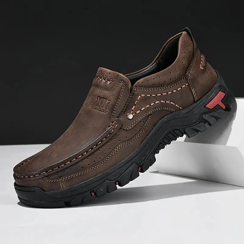 Théo | Homme Mocassins en Cuir Antidérapants Confortables 0