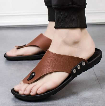 Théo | Homme Tongs de Plage Antidérapantes avec Semelle Rembourrée 1