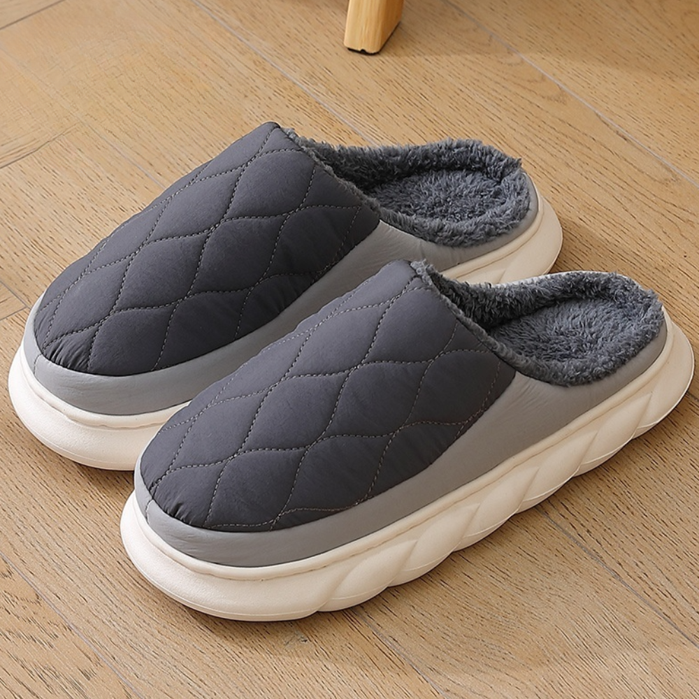 Victor | Homme Chausson Chaud en Tissu Doux avec Confort Optimal 1