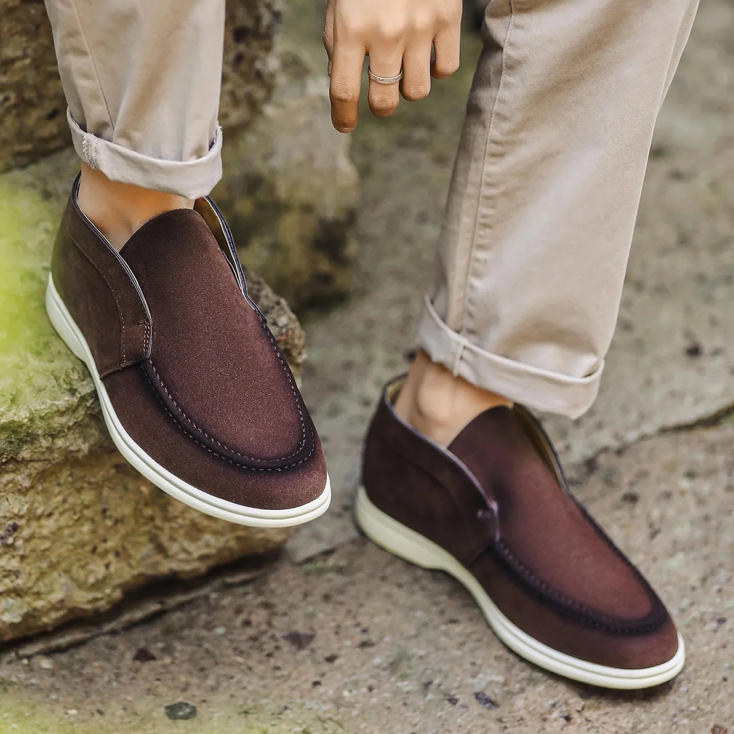 Théo | Homme Mocassins Élégants en Cuir Respirant avec Confort Optimal-4