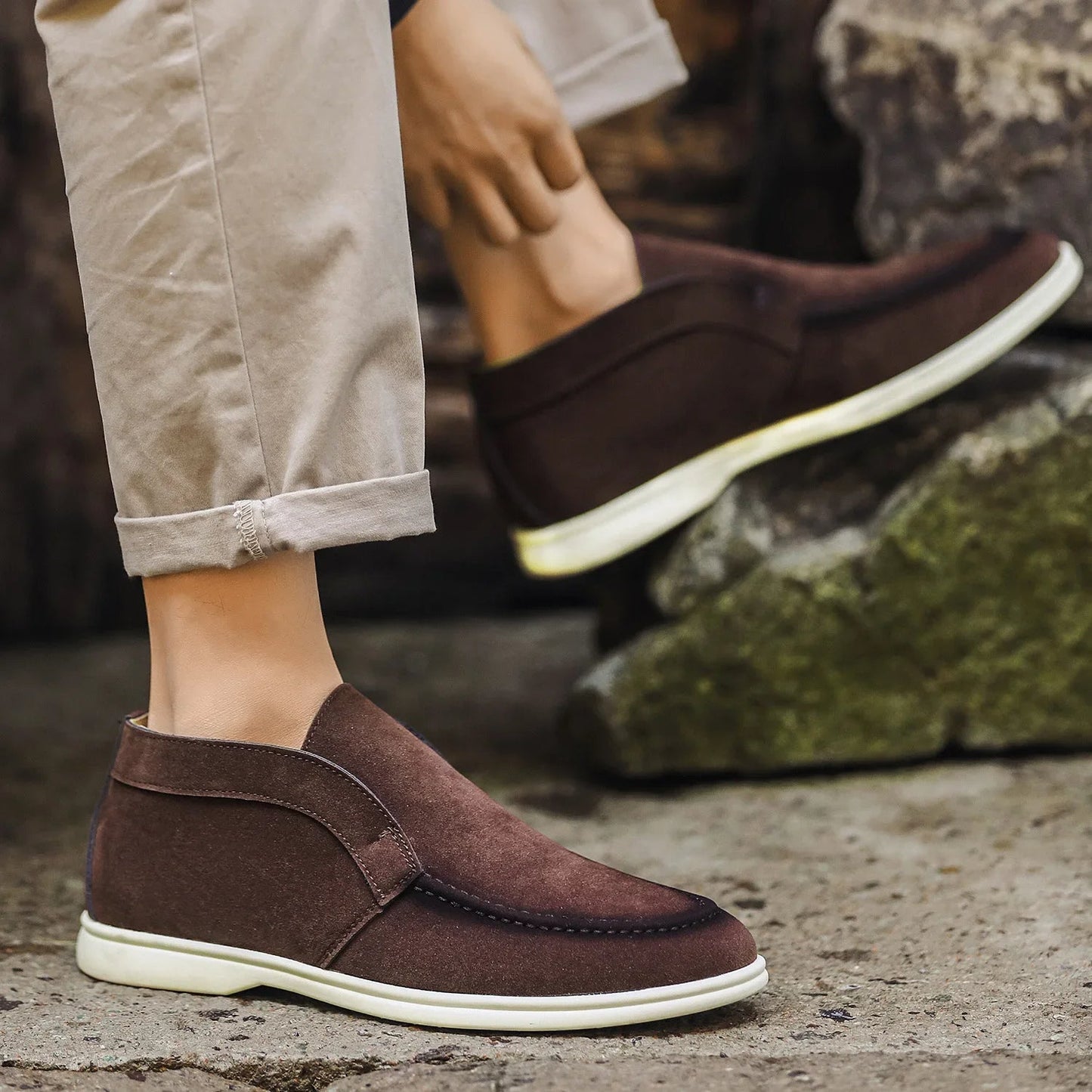 Théo | Homme Mocassins Élégants en Cuir Respirant avec Confort Optimal-5