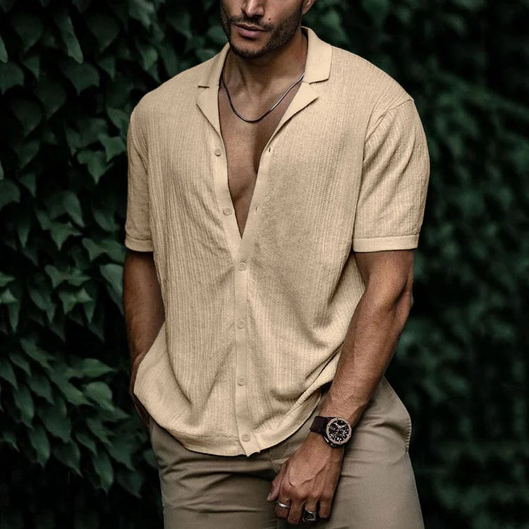 Variant image for Maxime | Homme Chemise en Lin à Col Craquant Style Décontracté-19