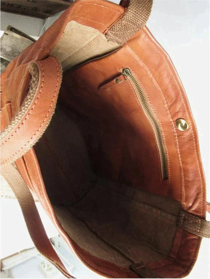 Gabrielle | Femme Sac Bandoulière en Cuir avec Compartiments Spacieux 6