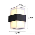 applique-murale-moderne-etanche-AC85-265V-IP65-aluminium-verre-trempé-Lumiero