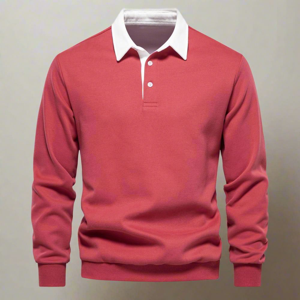 Variant image for Maxime | Homme Pull Classique Noir Col Blanc Chic-29