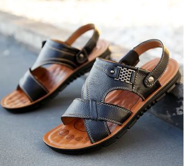 Variant image for Maxime | Homme Sandales en Cuir avec Lanières Ajustables et Soutien Orthopédique-1