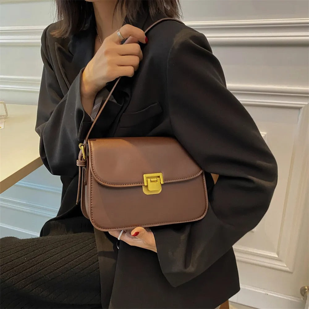 Théo | Femme Sac Bandoulière Chic Minimaliste avec Compartiments Organisés 3