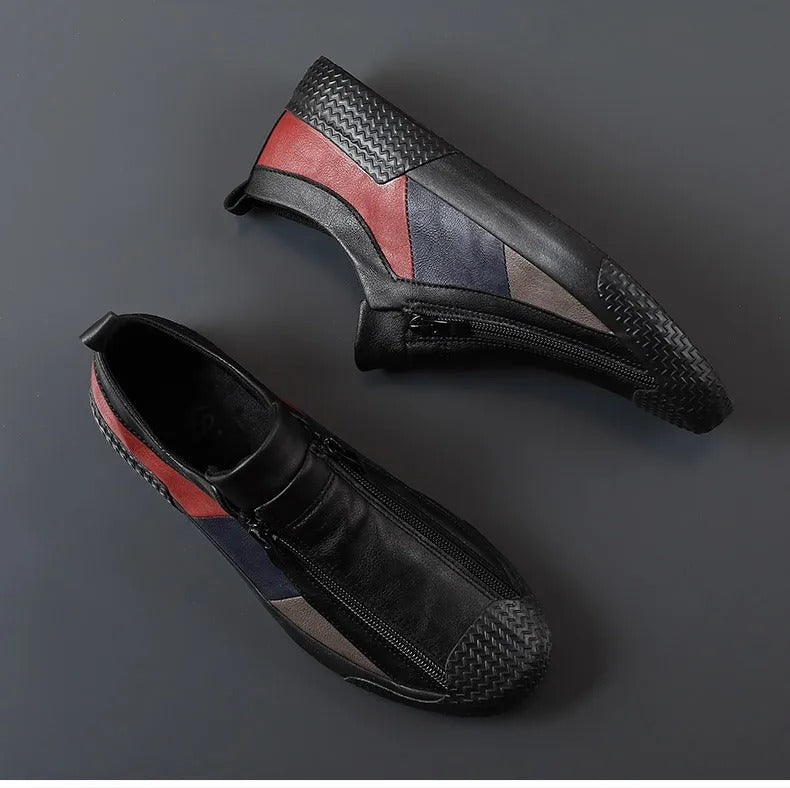 Hugo | Homme Sneakers Design Géométrique avec Fermeture Éclair-5