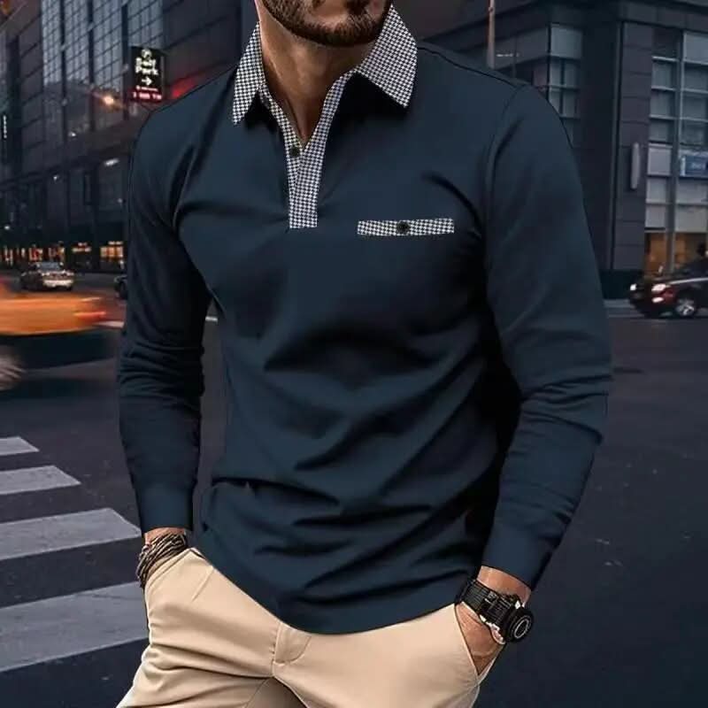 Variant image for Jules | Homme Polo Manche Longue Coupe Ajustée Tissu Doux et Respirant-15
