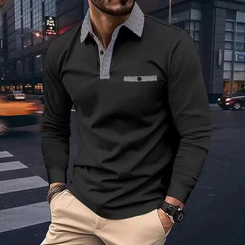 Variant image for Jules | Homme Polo Manche Longue Coupe Ajustée Tissu Doux et Respirant-29
