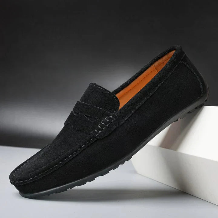 Variant image for Camille | Femme Mocassins Noir en Cuir Souple avec Semelle Rembourrée-41