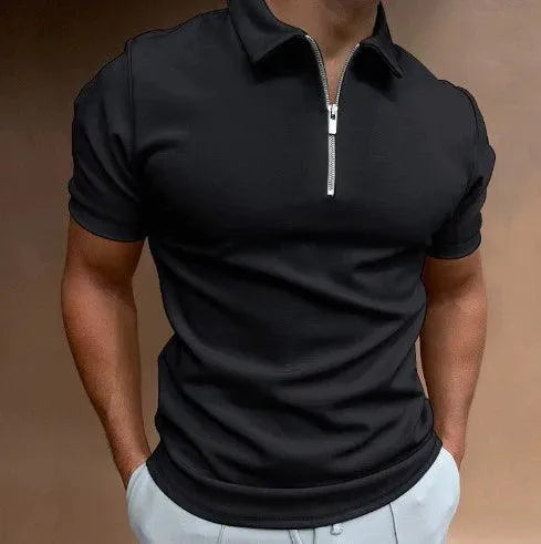 Variant image for Jules | Homme Polo Zippé Coupe Ajustée Manches Courtes-11
