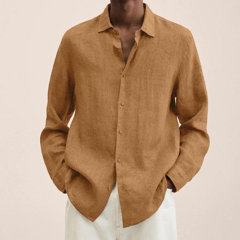 Variant image for Maxime | Homme Chemise en Lin Classique Col Craquant Respirant-50