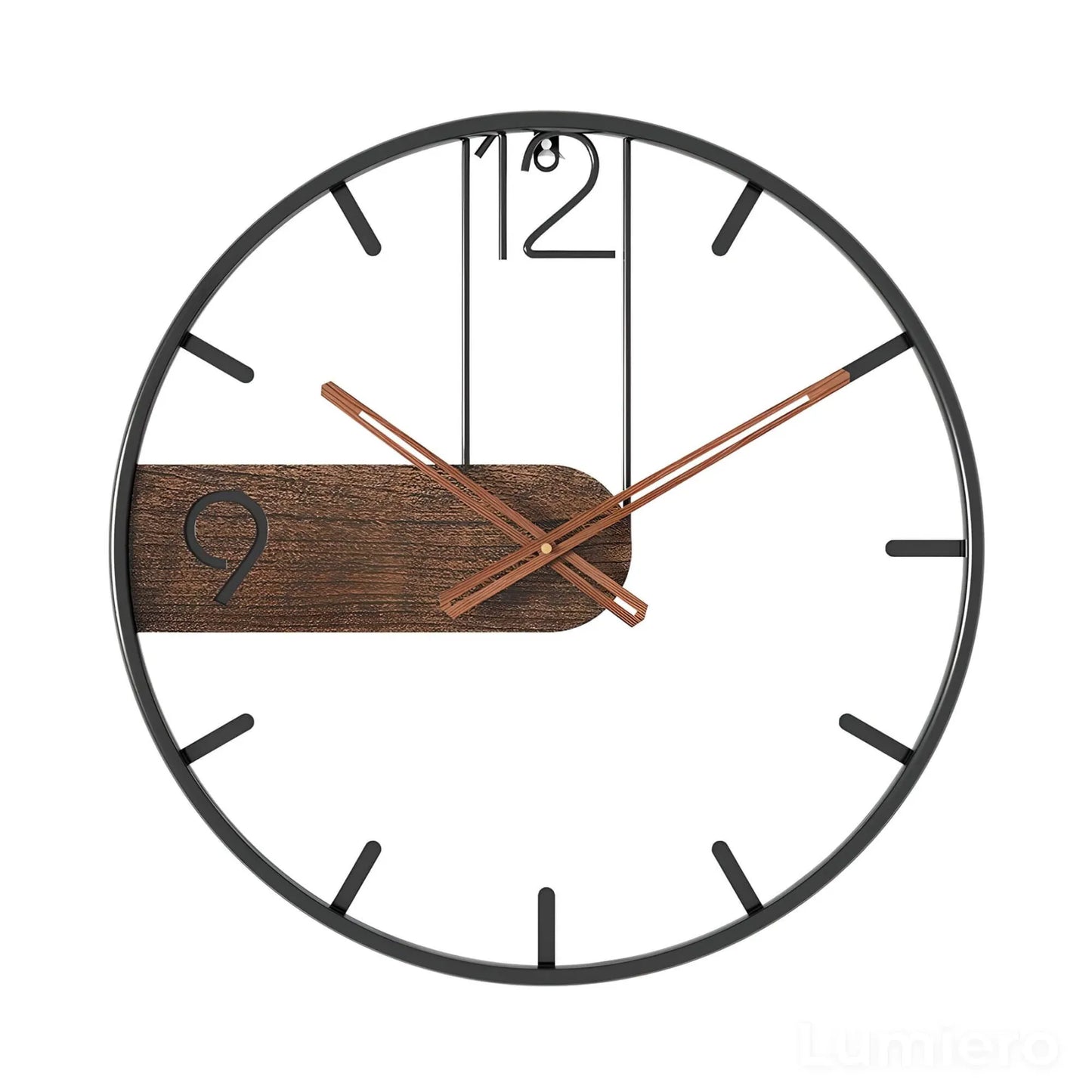 horloge-murale-acier-noyer
