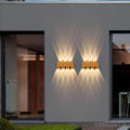Lampe-Murale-LED-Extérieure-3W-5W-7W-Noire-Dorée-IP65-Lumier
